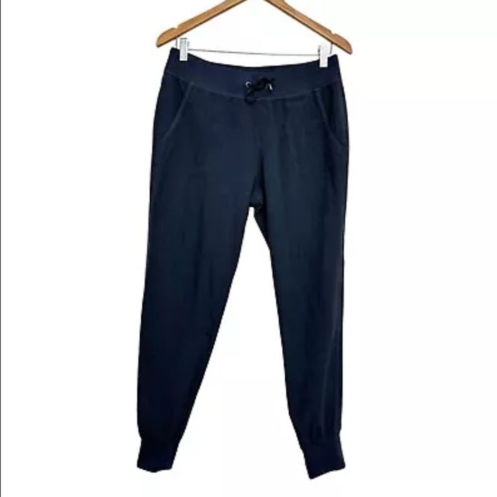P47 Athleta Cropped Jogger Pants Grey Workout Hiking Casual Size 6